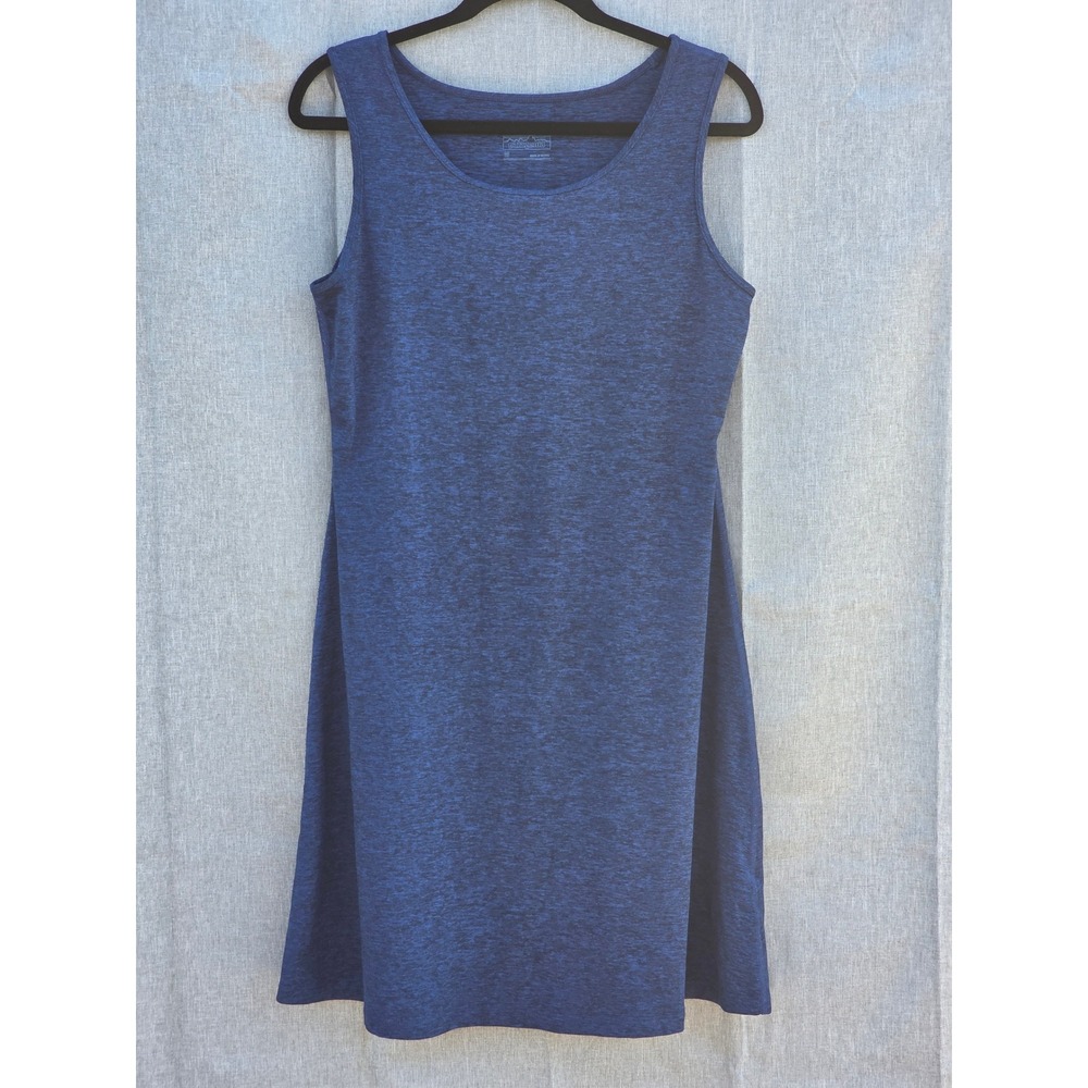 Patagonia Kamala Dress Womens Medium Blue Heather Space Dye Cross Back 59035